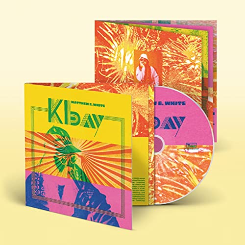 Matthew E. White's "K Bay" CD with colorful, graphic cover art.