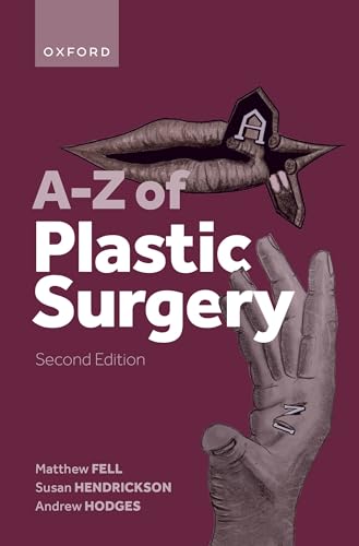 Book cover: “A-Z of Plastic Surgery” with lips and hand imagery.