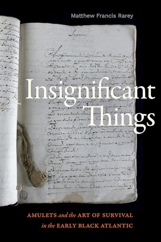 Book cover with aged handwriting, a tied amulet, and the title “Insignificant Things.”