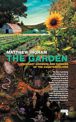 Book cover: vibrant garden scene with large sunflower and text “The Garden.”