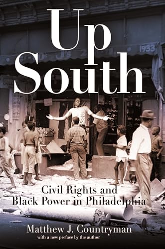 Book cover: “Up South” depicts a 1930s Philadelphia street scene.