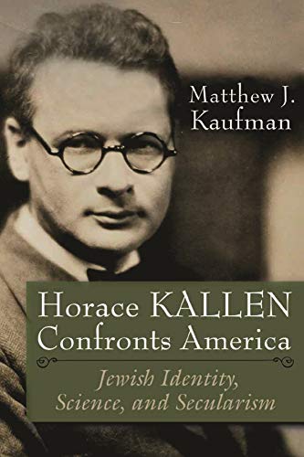 Book cover featuring a portrait of Horace Kallen and title text.