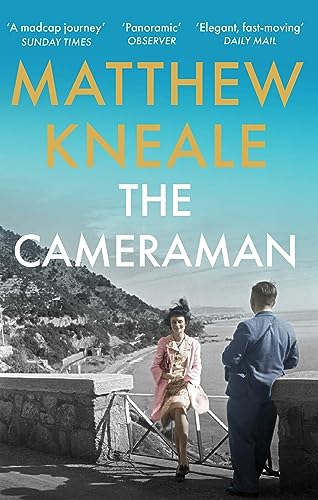 Book cover: "The Cameraman" by Matthew Kneale, featuring a coastal scene.