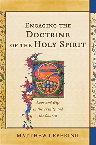 Book cover with ornate letter "S" and religious imagery, titled "Engaging the Doctrine...