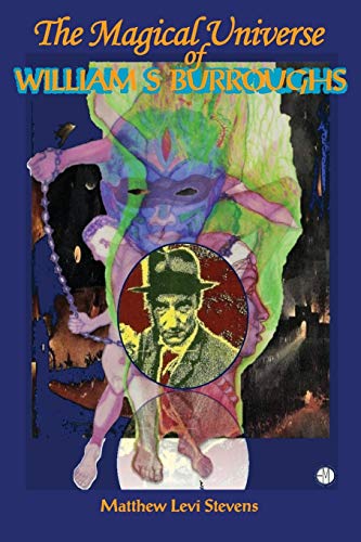 Book cover featuring William S. Burroughs’ portrait with surreal, colorful imagery.