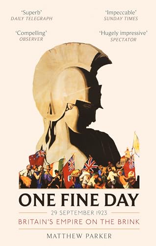 Book cover: profile of a helmeted head above a crowd with flags.