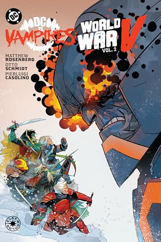 Comic book cover depicting heroes battling a large vampire head.
