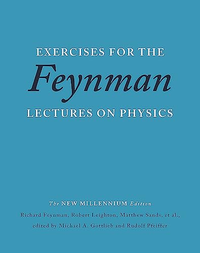 Book cover for Exercises for the Feynman Lectures on Physics on a blue background.