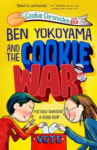 Book cover: “Ben Yokoyama and the Cookie War” with children voting.
