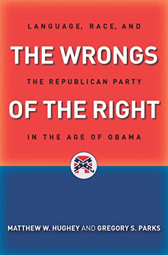 Book cover: "The Wrongs of the Right," with Confederate flag emblem.