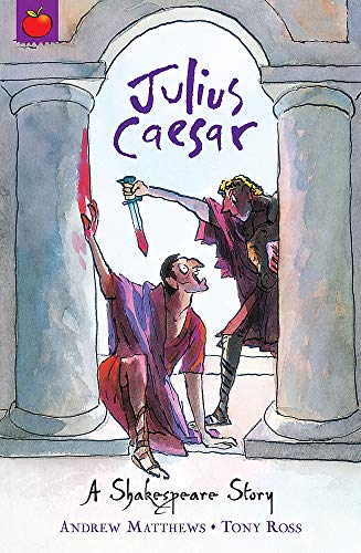 Book cover depicting a dramatic scene from Shakespeare’s *Julius Caesar*.
