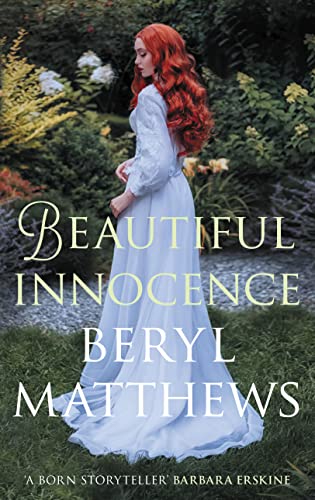 Book cover: woman in white dress standing in a garden.