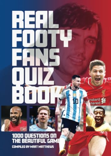 Football quiz book cover with images of players like Messi and Salah.