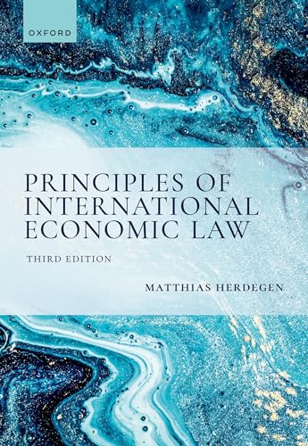 Book cover: "Principles of International Economic Law, 3e" by Matthias Herdegen.