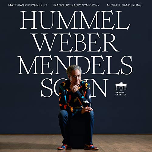 CD cover featuring Matthias Kirschnereit seated against a dark blue background.