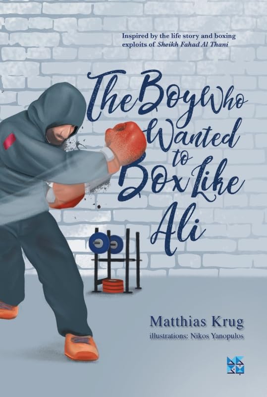 Book cover: boy with boxing glove against a brick wall.