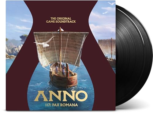 Vinyl record and album cover depicting an ancient Roman sailing ship.