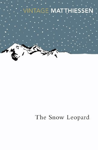 Book cover featuring a snowy mountain range against a dark blue, snowy sky.
