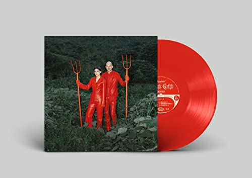 Georgia Gothic" vinyl record cover with a couple holding pitchforks, and a red record.