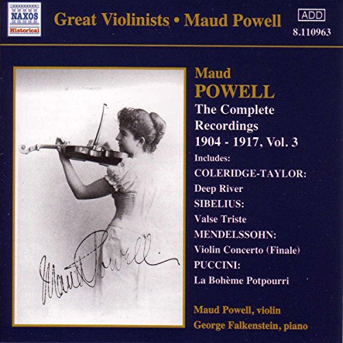 CD cover for Maud Powell’s complete recordings, featuring a violinist portrait.