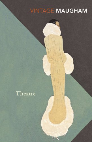 Book cover: "Theatre" by W. Somerset Maugham, woman in gown.