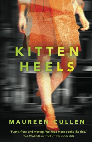 Book cover with blurred image of legs in kitten heels.