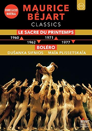 DVD cover for Maurice Béjart’s “Le Sacre du Printemps” and “Boléro” ballets.