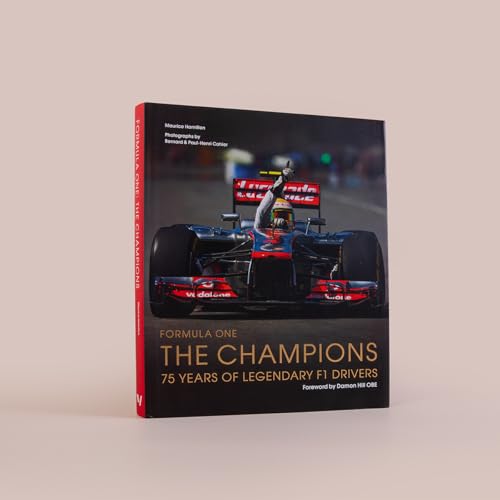 Red Formula One book cover featuring a racing driver in a car.