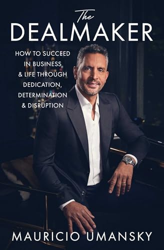 Book cover featuring a man in a suit, titled "The Dealmaker.