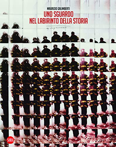 Book cover featuring repeated black and white images of firefighters.
