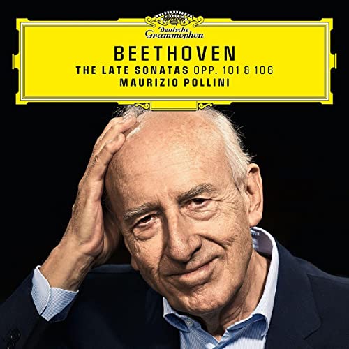 CD cover featuring pianist Maurizio Pollini and Beethoven’s sonatas.