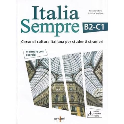 Italian language textbook "Italia Sempre" with a building image on the cover.