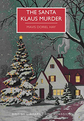 Book cover of "The Santa Klaus Murder" with snowy house and Christmas tree illustration.