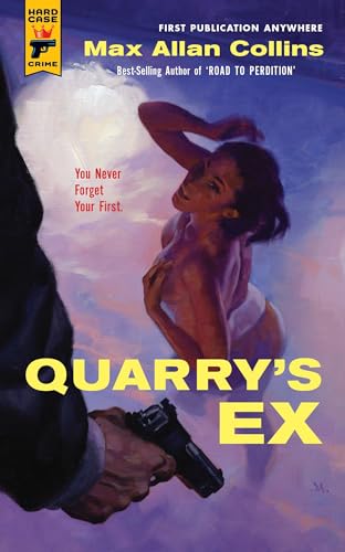 Vintage crime novel cover with a woman and a handgun.