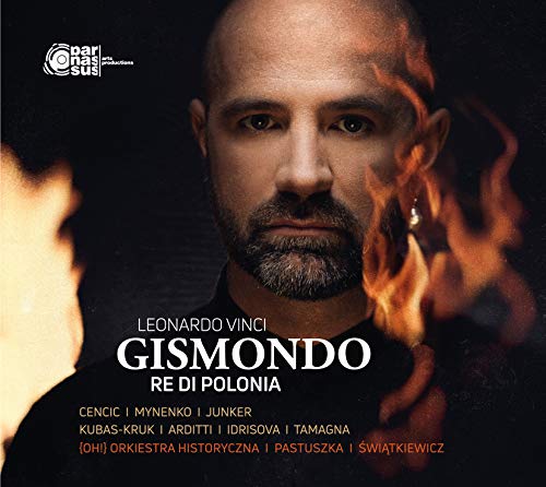 CD cover featuring Max Emanuel Cencic with dramatic lighting and flames.