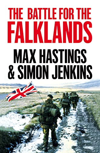Book cover: "The Battle for the Falklands" with soldiers and Union Jack.