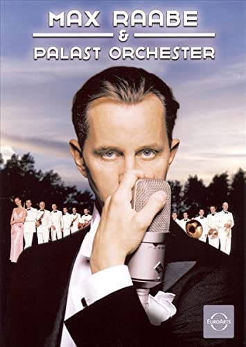 Max Raabe with Palast Orchester, a DVD cover featuring a singer and band.