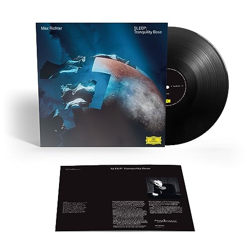Vinyl record of Max Richter’s “SLEEP: Tranquility Base” with album artwork and insert.