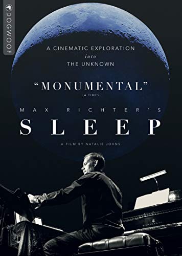 DVD cover for Max Richter’s *Sleep* featuring a pianist and moon.