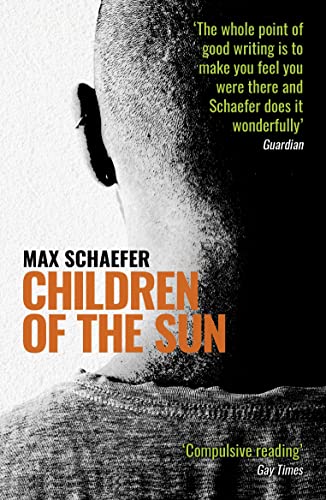 Book cover: "Children of the Sun" by Max Schaefer, with a shadowed face.