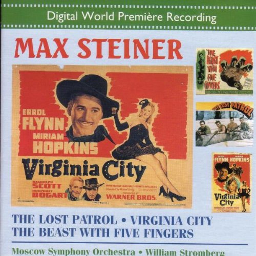 CD cover for Max Steiner film scores featuring movie posters.