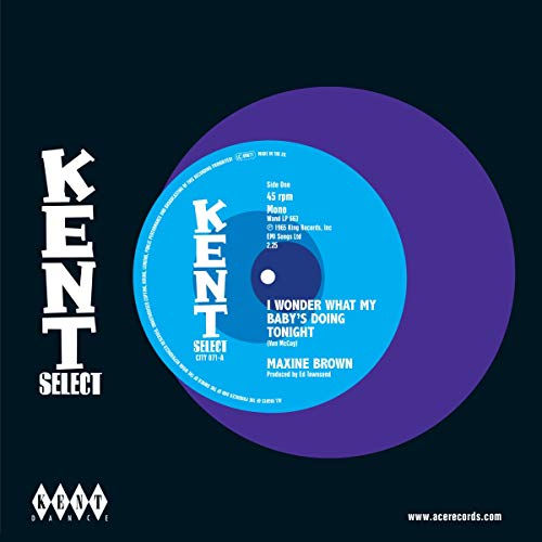 "Vinyl record cover with blue and purple label on black background."