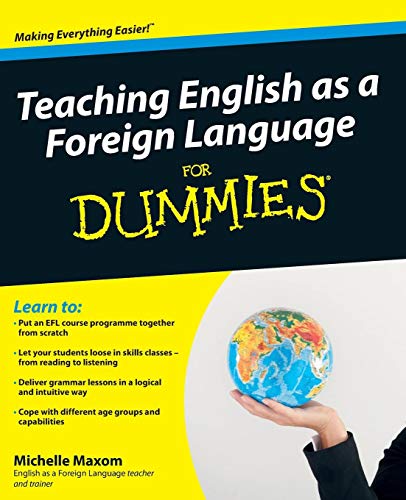 Book cover: "Teaching English as a Foreign Language For Dummies" with a globe.