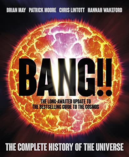 Book cover: fiery explosion graphic with the title "Bang!!", about the universe.