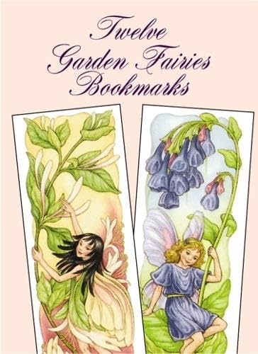 Bookmarks depicting vintage-style illustrations of fairies among flowers.