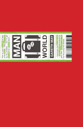Book cover with red background and a white banner titled Man of the World.
