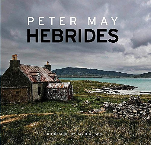 Book cover: stone cottages on a grassy coast under cloudy skies.