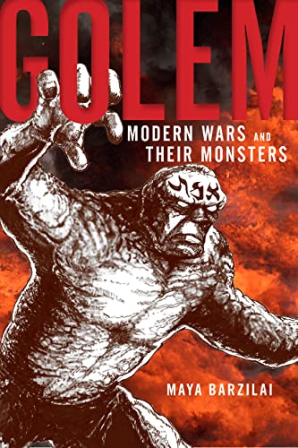 Book cover: "Golem" with a sketched, monstrous figure in red tones.