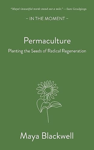 Book cover with earthy tones, featuring plants and possibly a garden or landscape scene.