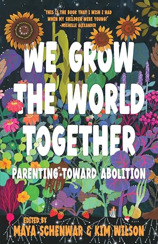 Book cover with colorful floral illustration and bold white text.